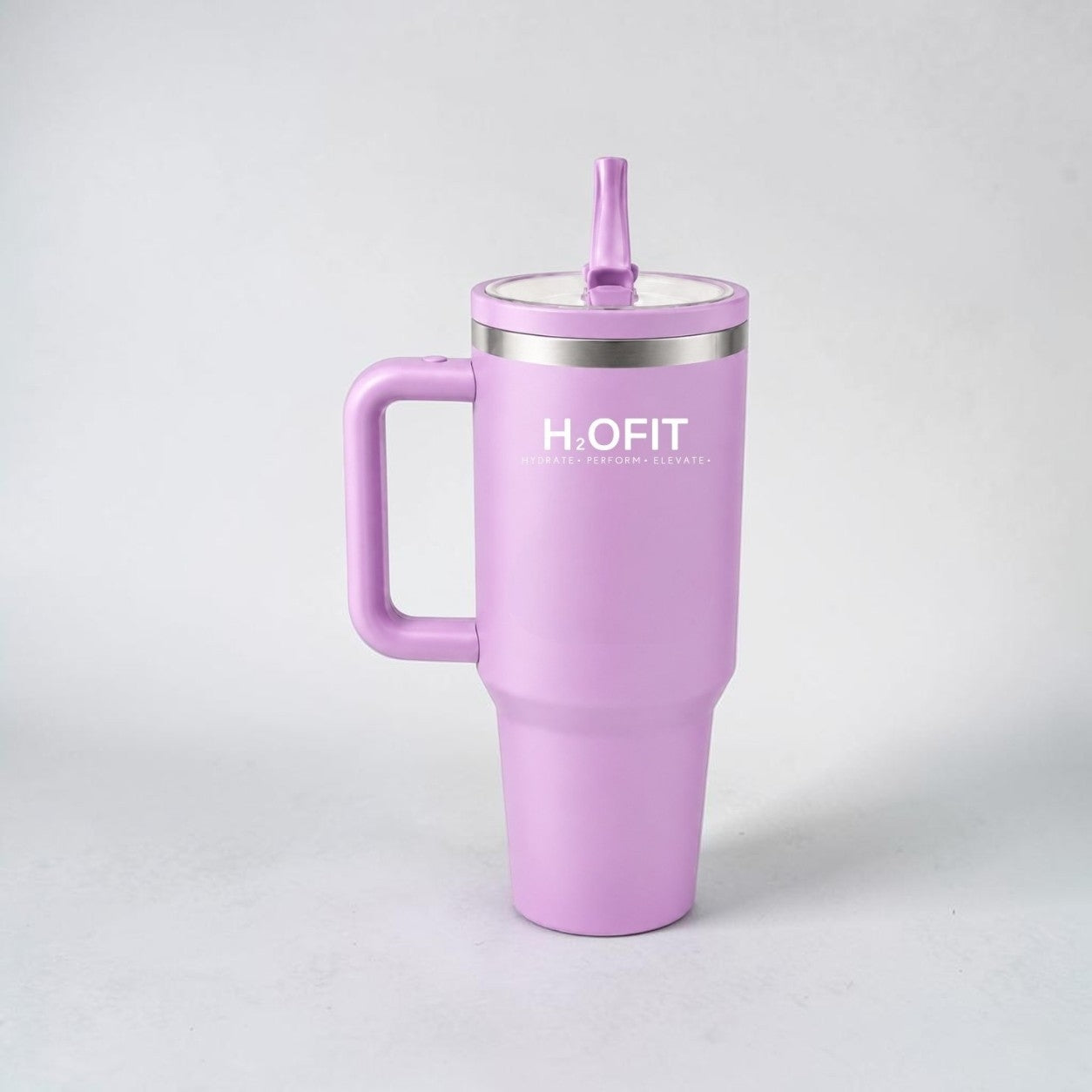 H2OFIT Transparent Tumbler with Leak-Resistant Lid