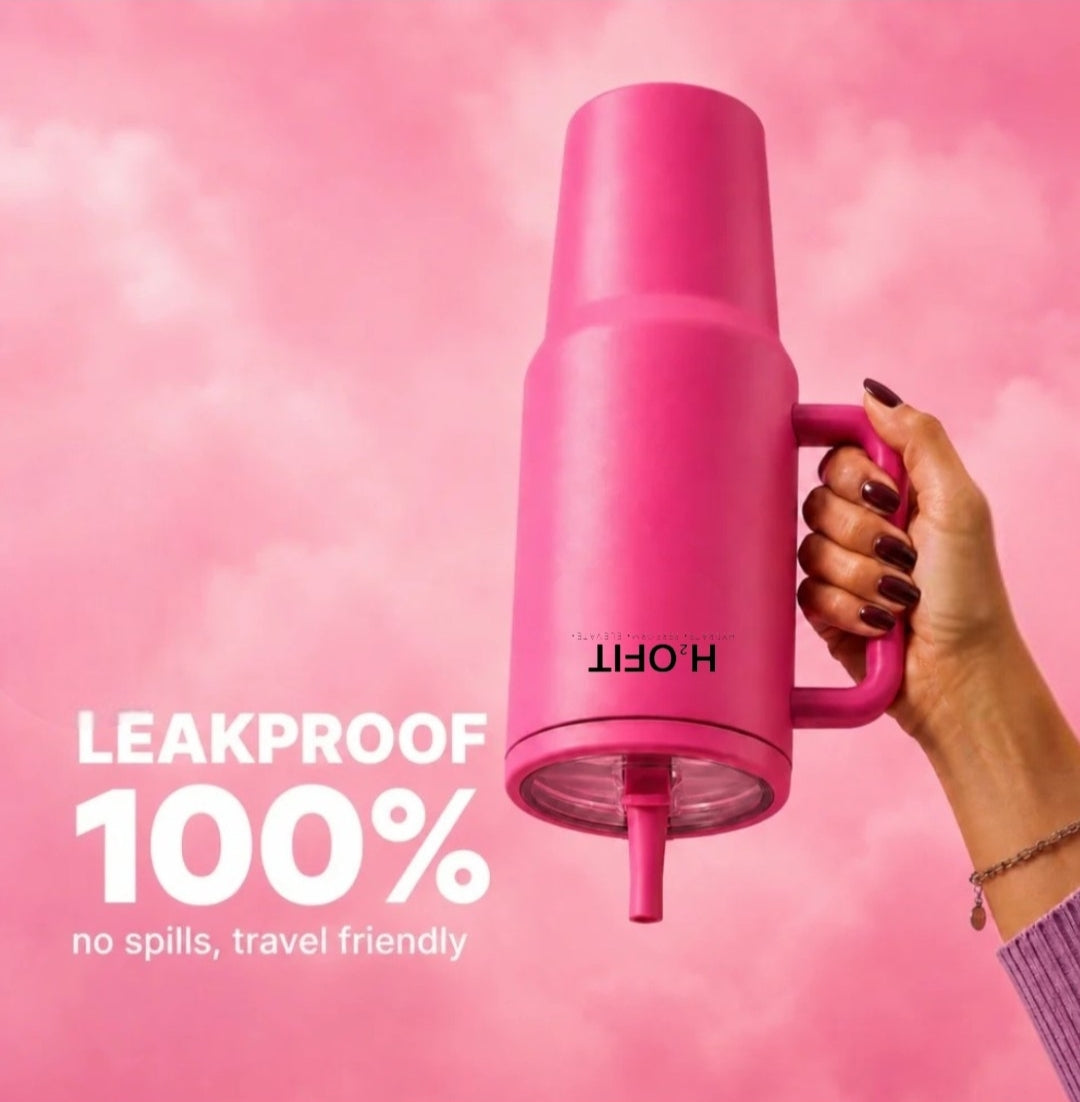 H2OFIT Transparent Tumbler with Leak-Resistant Lid