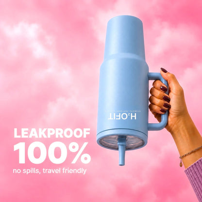 H2OFIT Transparent Tumbler with Leak-Resistant Lid