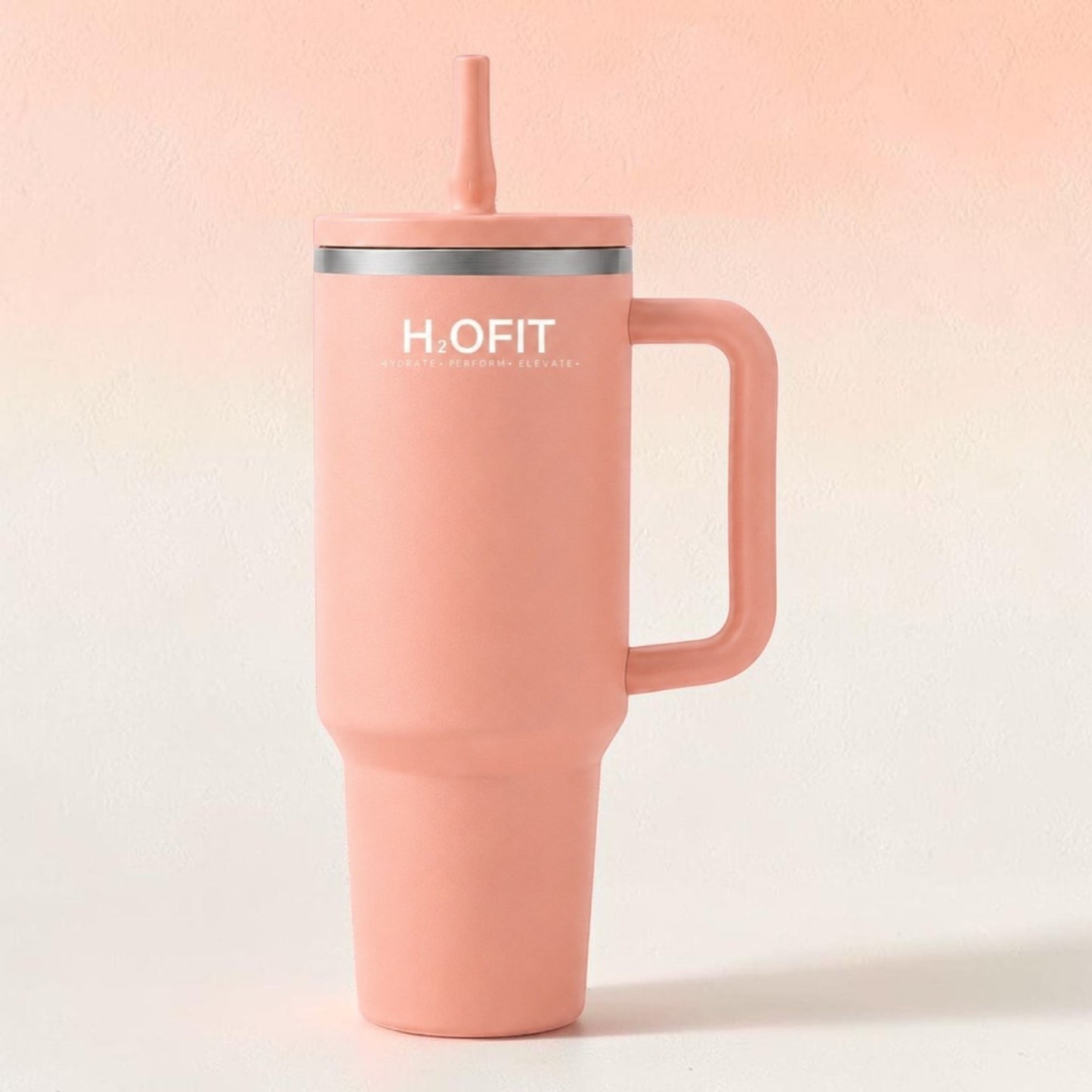 H2OFIT Transparent Tumbler with Leak-Resistant Lid