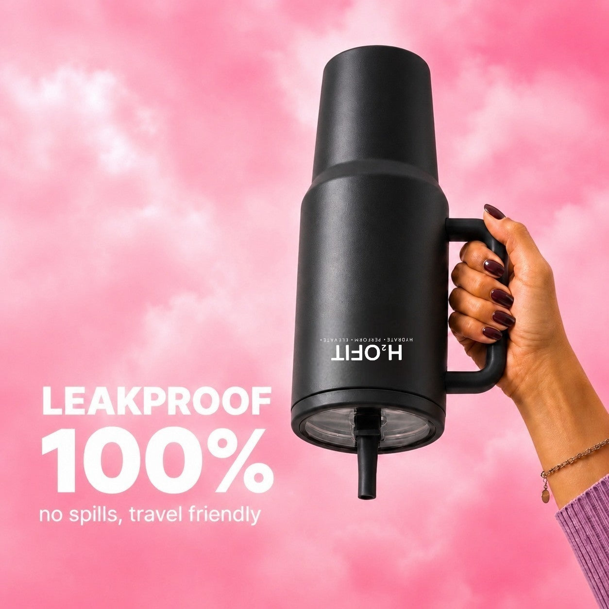 H2OFIT Leak proof transparent Tumbler