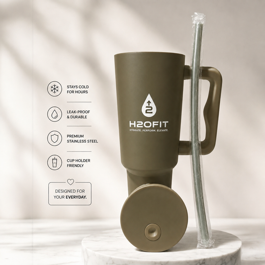 H2OFIT Leak proof Green colour tumbler