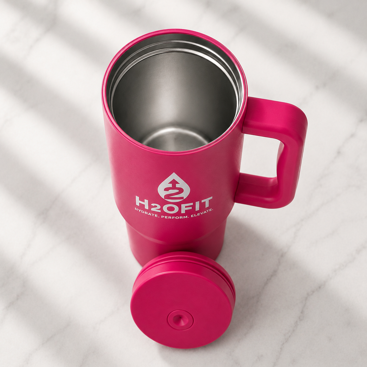 H2OFIT Pink Stainless Steel - Leakage Proof - Insulated Tumbler